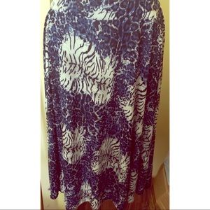 Floral Plus Size Skirt, 1X